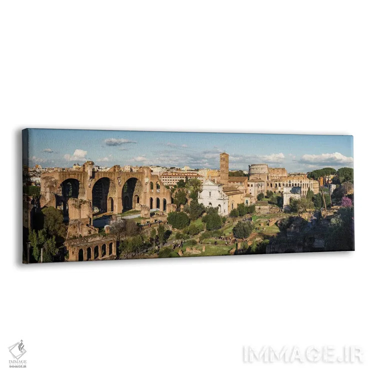 تابلو دکوراتیو Rome III,کولوسئوم و فروم، رم III اثر ماتئو کولومبو - نمای پرسپکتیو محصول