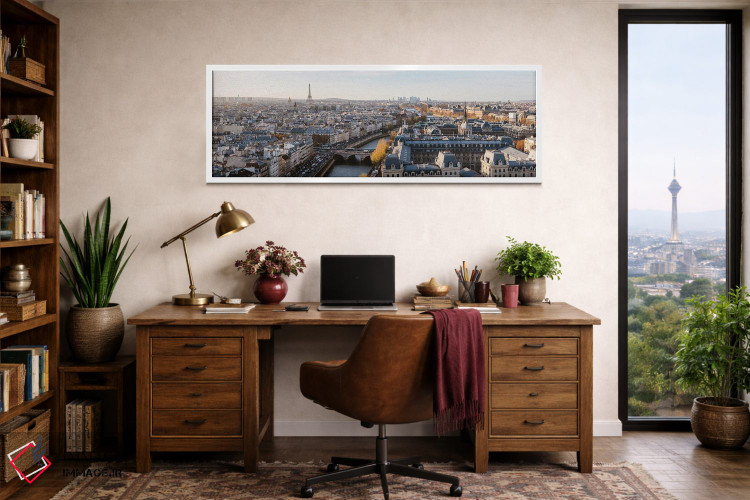 تابلو دکوراتیو پانورامای پاریس اثر ماتئو کولومبو - D1W