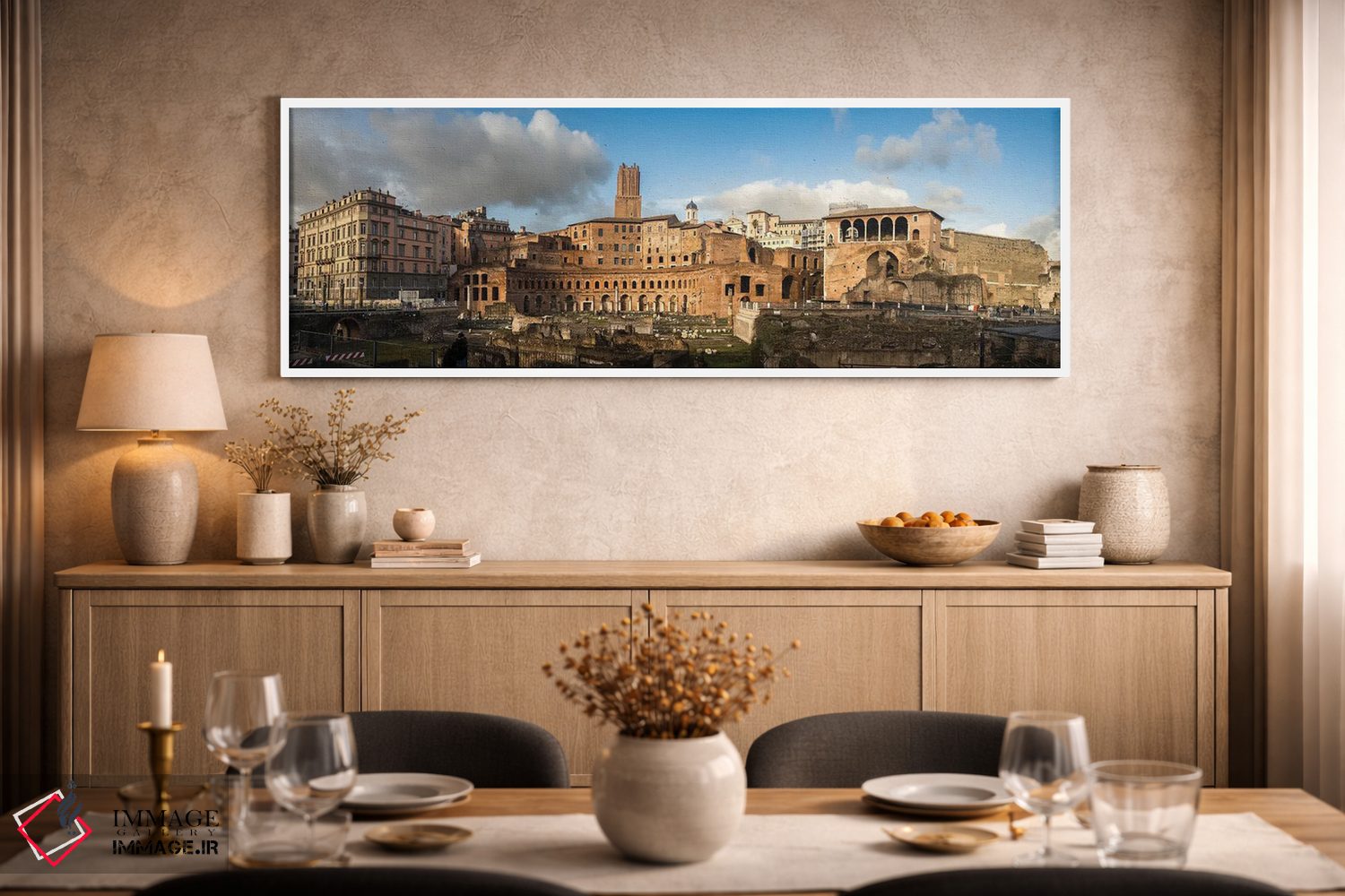 تابلو دکوراتیو Rome,فوروم تراجان، رم اثر ماتئو کولومبو - D1W