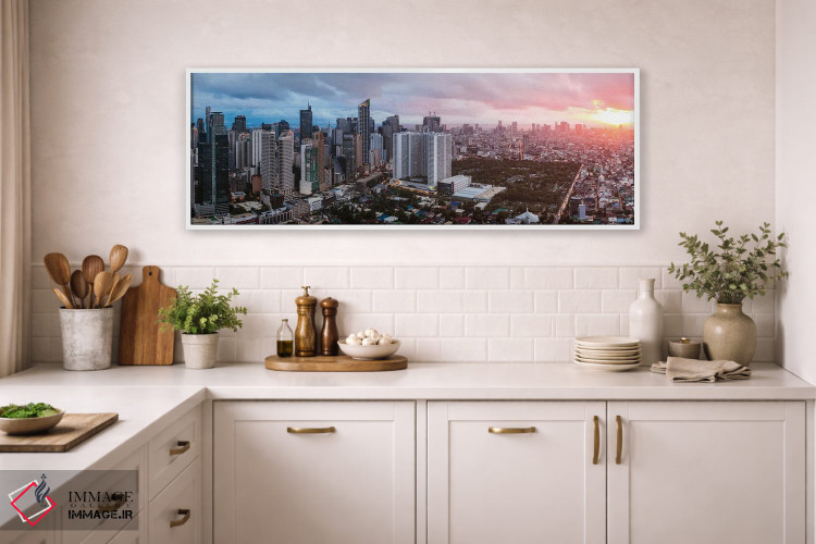 تابلو دکوراتیو Manila,خط افق ماکاتی، مانیل اثر ماتئو کولومبو - D1W