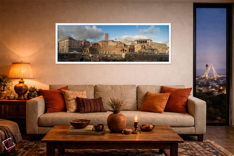 تابلو دکوراتیو Rome,فوروم تراجان، رم اثر ماتئو کولومبو - D3W