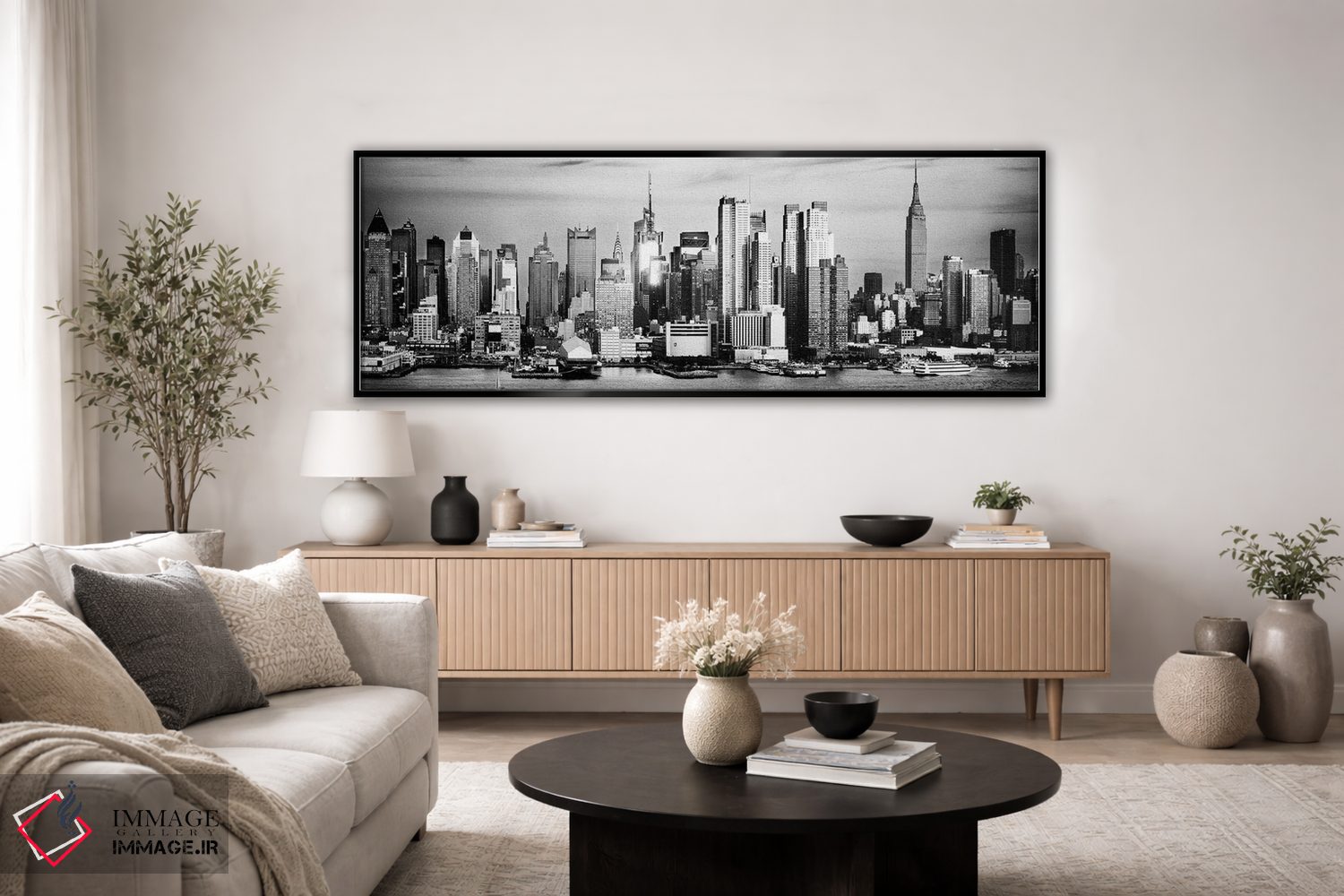 تابلو دکوراتیو خط افق کلاسیک نیویورک اثر ماتئو کولومبو - D5B