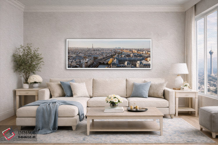 تابلو دکوراتیو پانورامای پاریس اثر ماتئو کولومبو - D5W