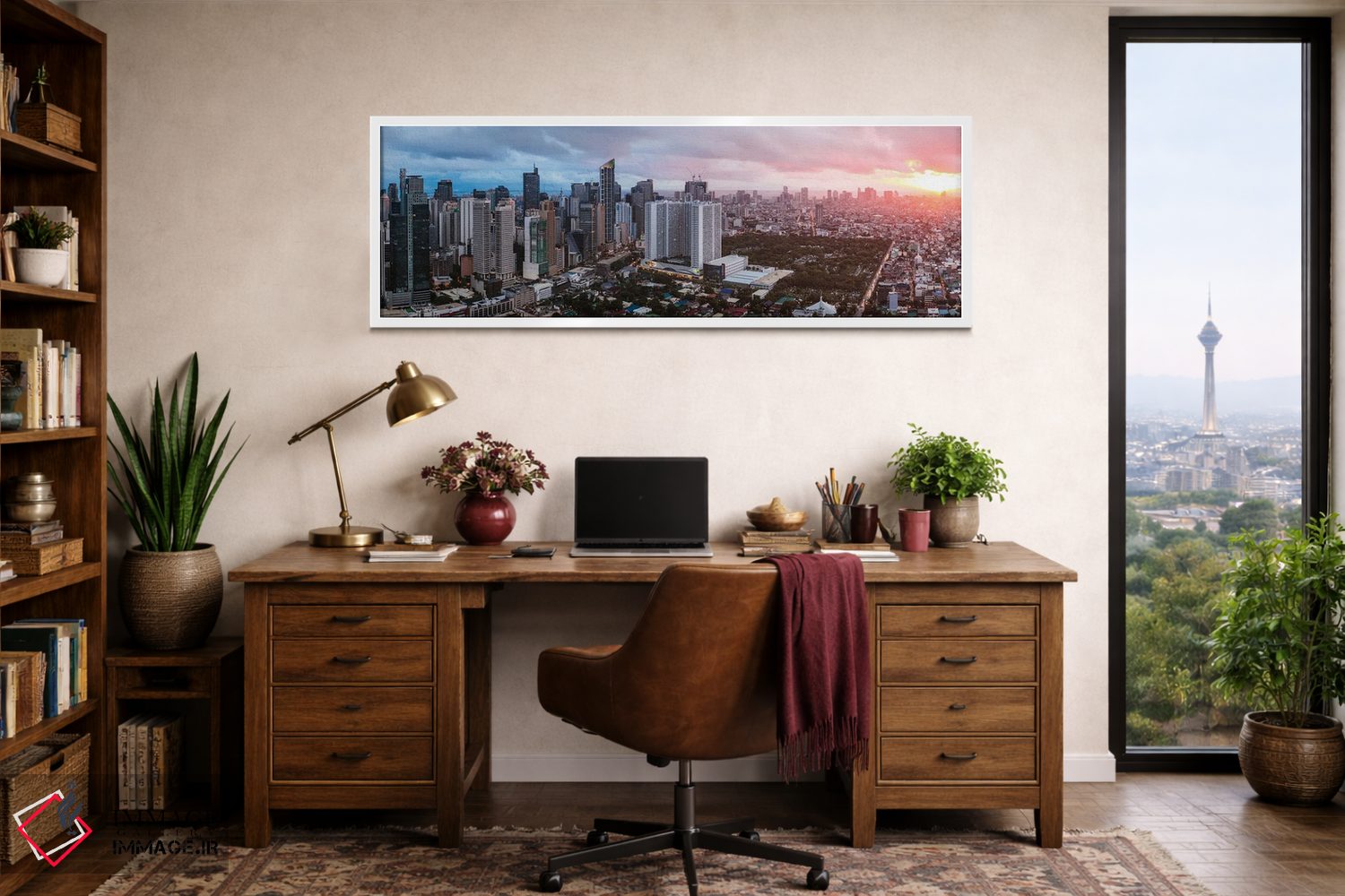 تابلو دکوراتیو Manila,خط افق ماکاتی، مانیل اثر ماتئو کولومبو - D2W