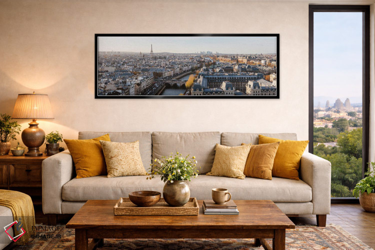 تابلو دکوراتیو پانورامای پاریس اثر ماتئو کولومبو - D6B