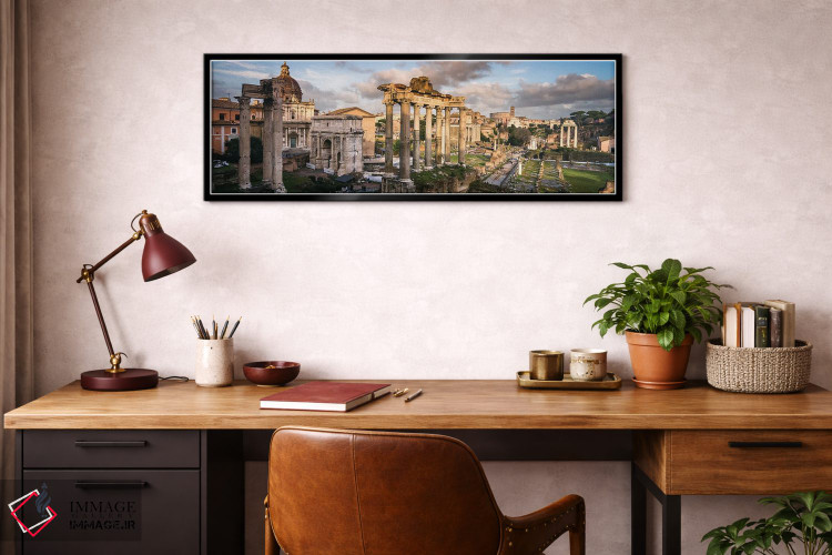 تابلو دکوراتیو Rome,نمای پانورامیک فوروم رم اثر ماتئو کولومبو - D3B