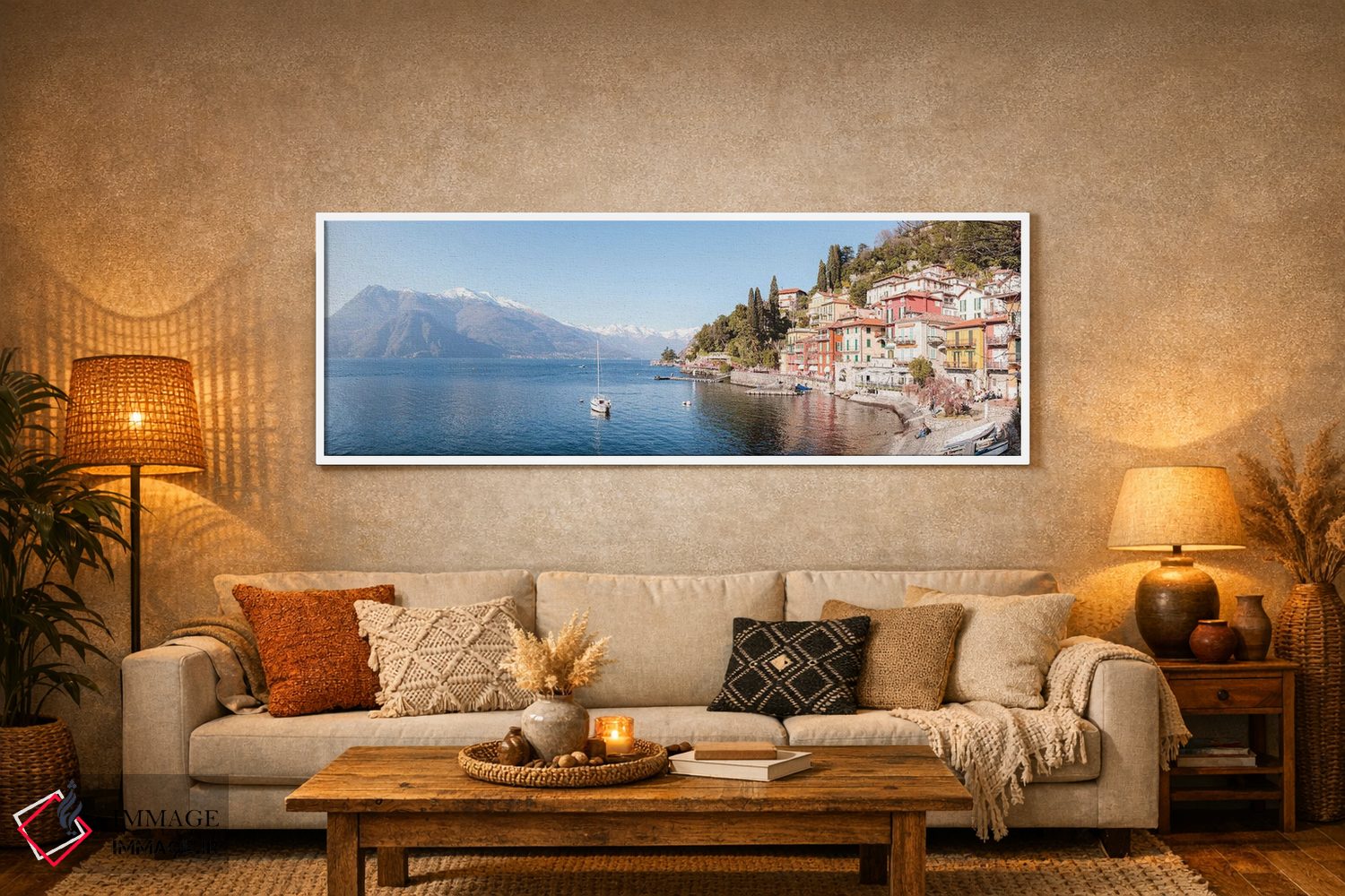 تابلو دکوراتیو Italy I,دریاچه کومو، ایتالیا ۱ اثر ماتئو کولومبو - D5W