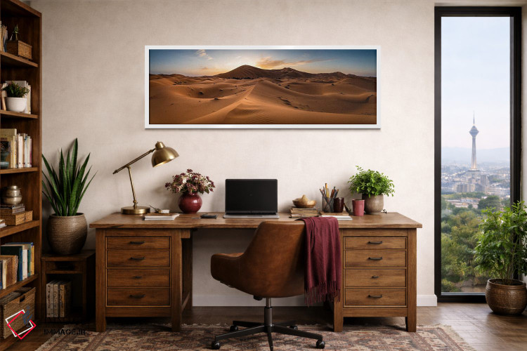تابلو دکوراتیو Morocco,غروب در صحرای ساهارا، مراکش اثر ماتئو کولومبو - D2W