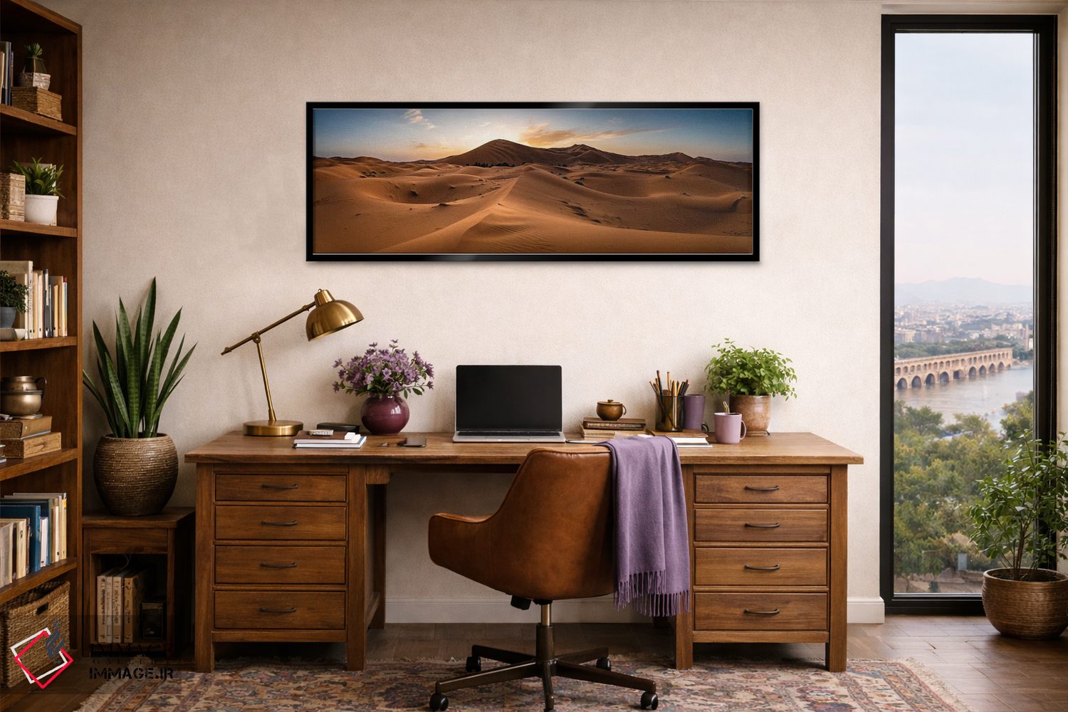 تابلو دکوراتیو Morocco,غروب در صحرای ساهارا، مراکش اثر ماتئو کولومبو - D4B