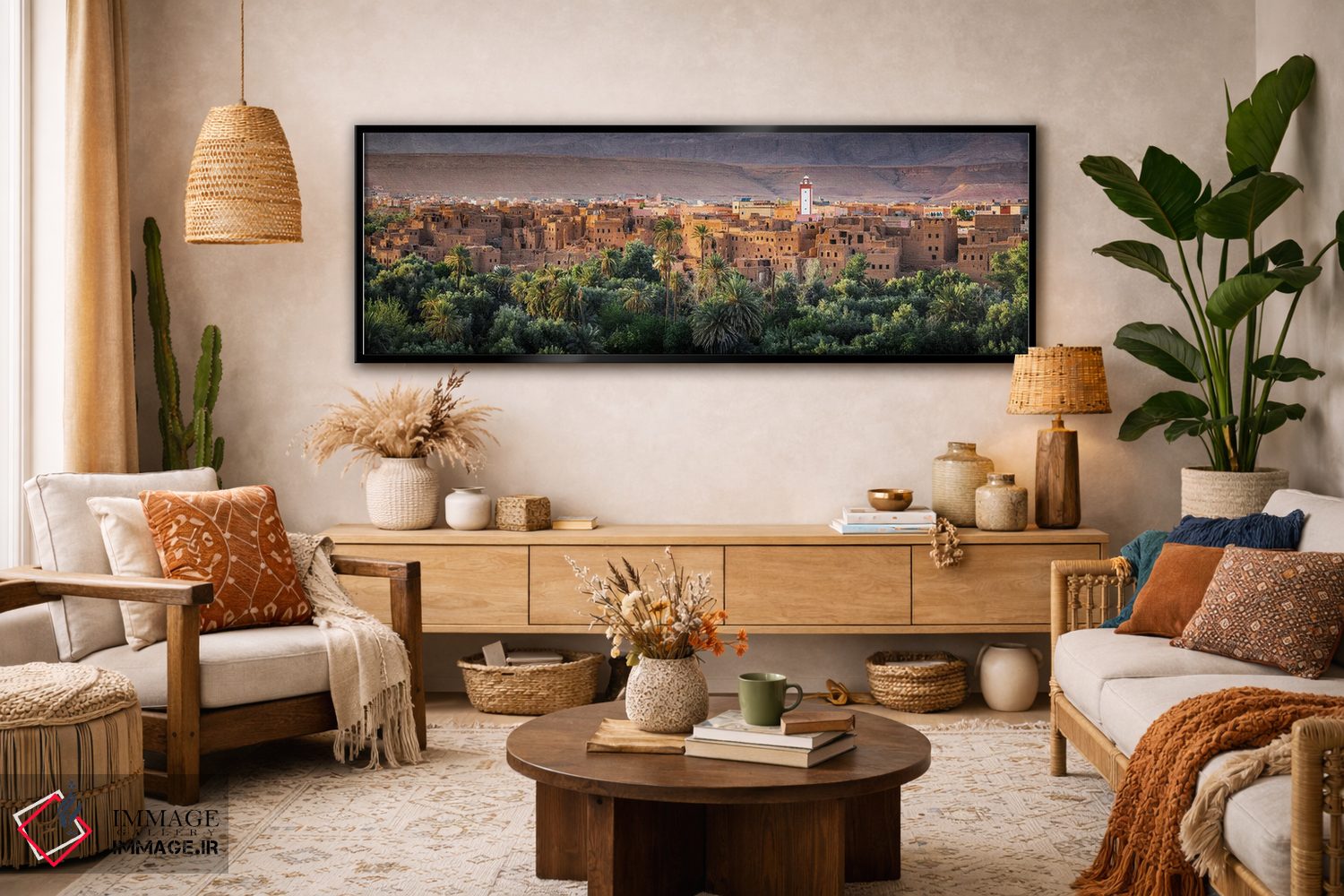 تابلو دکوراتیو Morocco,غروب بر قلعه قدیمی، مراکش اثر ماتئو کولومبو - D3B