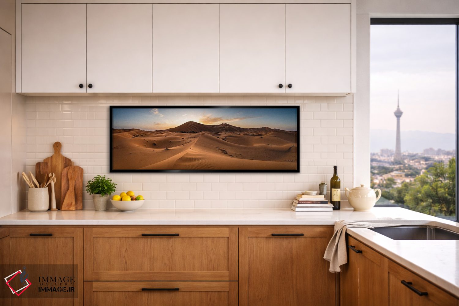 تابلو دکوراتیو Morocco,غروب در صحرای ساهارا، مراکش اثر ماتئو کولومبو - D5B