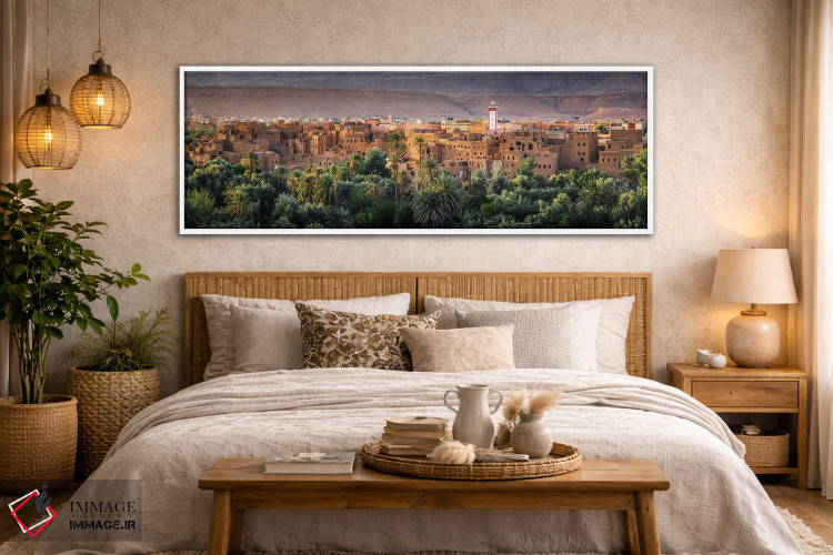 تابلو دکوراتیو Morocco,غروب بر قلعه قدیمی، مراکش اثر ماتئو کولومبو - D5W