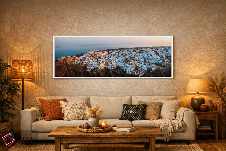 تابلو دکوراتیو Santorini,اویا زیبای سانتورینی اثر ماتئو کولومبو - D5W