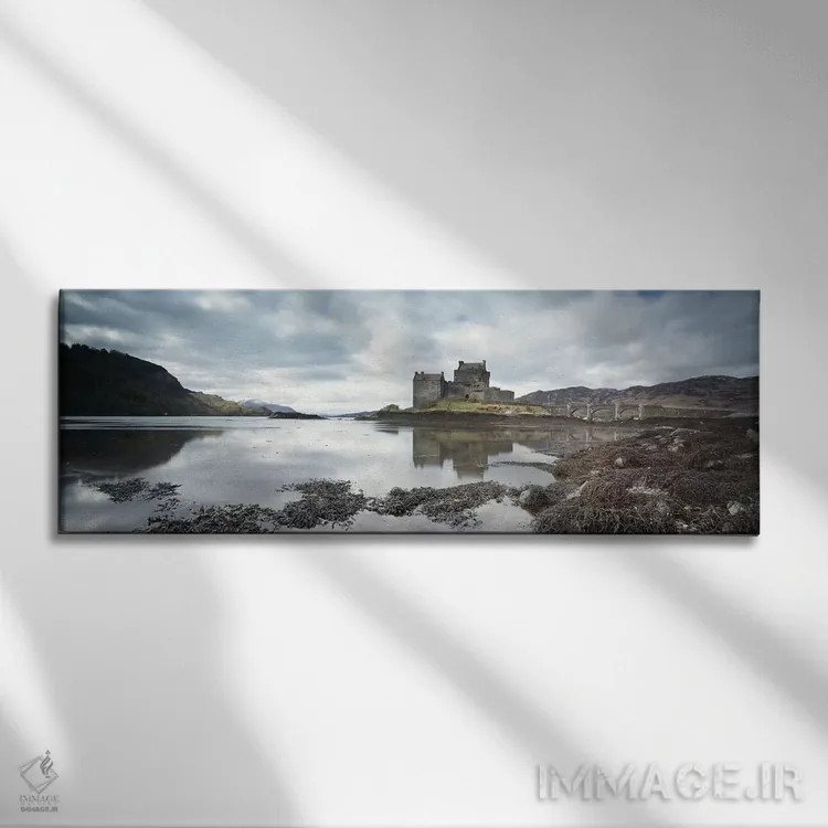 تابلو دکوراتیو Scottish Highlands,قلعه ایلین دونان، ارتفاعات اسکاتلند اثر ماتئو کولومبو - نمای روبهرو روی دیوار