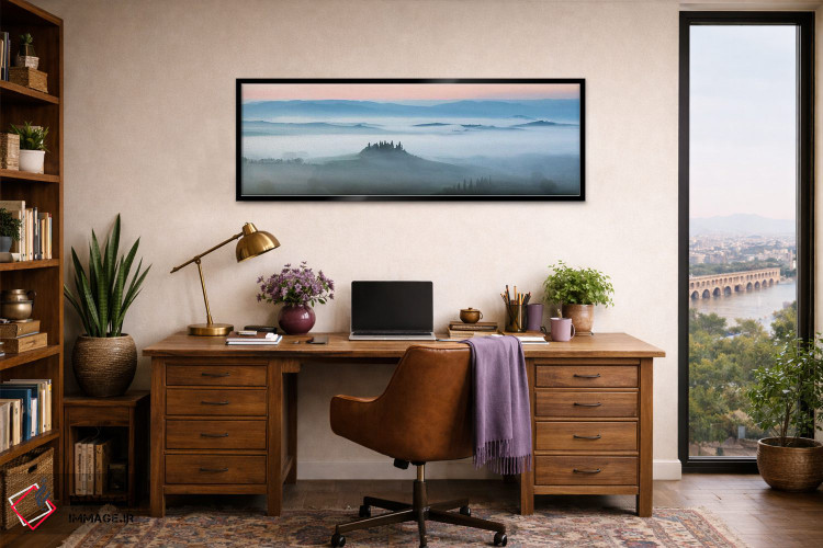 تابلو دکوراتیو Tuscany, Italy,وال درچیا در مه، توسکانی، ایتالیا اثر ماتئو کولومبو - D2B