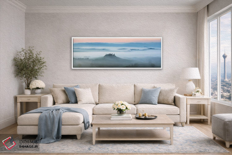 تابلو دکوراتیو Tuscany, Italy,وال درچیا در مه، توسکانی، ایتالیا اثر ماتئو کولومبو - D4W