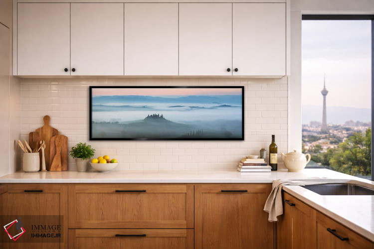 تابلو دکوراتیو Tuscany, Italy,وال درچیا در مه، توسکانی، ایتالیا اثر ماتئو کولومبو - D5B