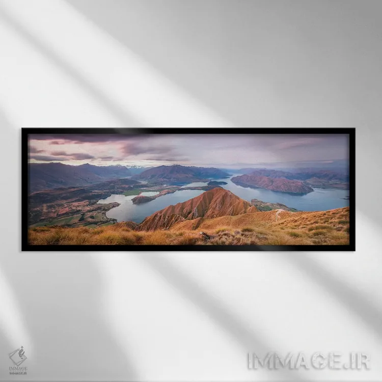 تابلو دکوراتیو Wanaka, New Zealand,کوه روی، واناکا، نیوزیلند اثر ماتئو کولومبو - نمای قابدار مشکی