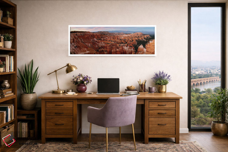 تابلو دکوراتیو Utah,غروب پانورامیک در پارک ملی برایس، یوتا اثر ماتئو کولومبو - D1W