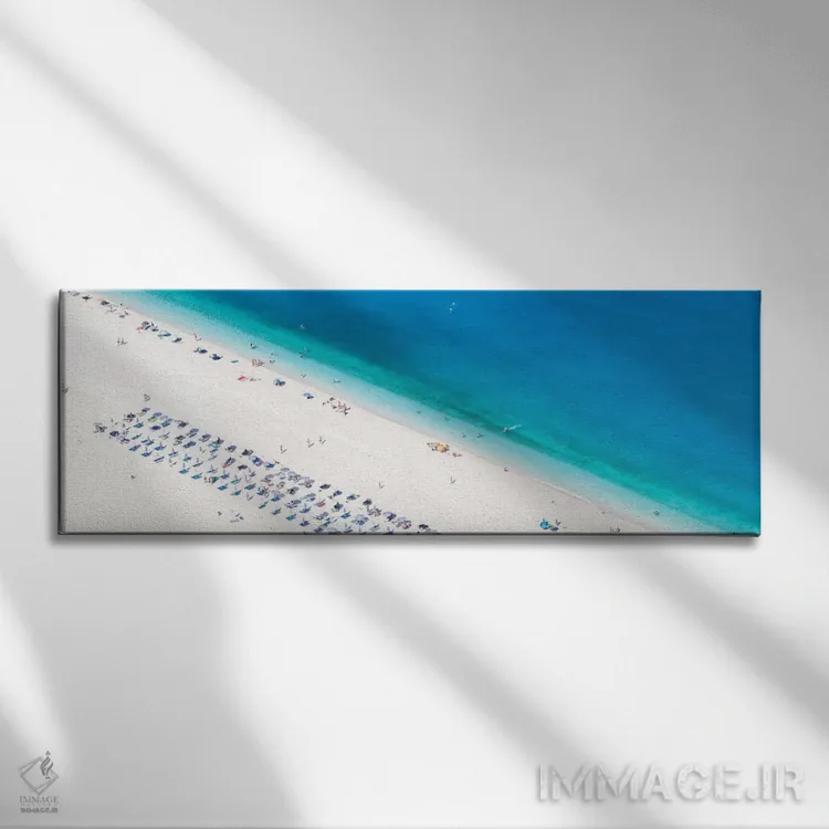 تابلو مدرن Cephalonia, Ionian Islands, Greece,نمای هوایی از ساحل میرتوس… اثر ماتئو کولومبو - نمای روبهرو روی دیوار
