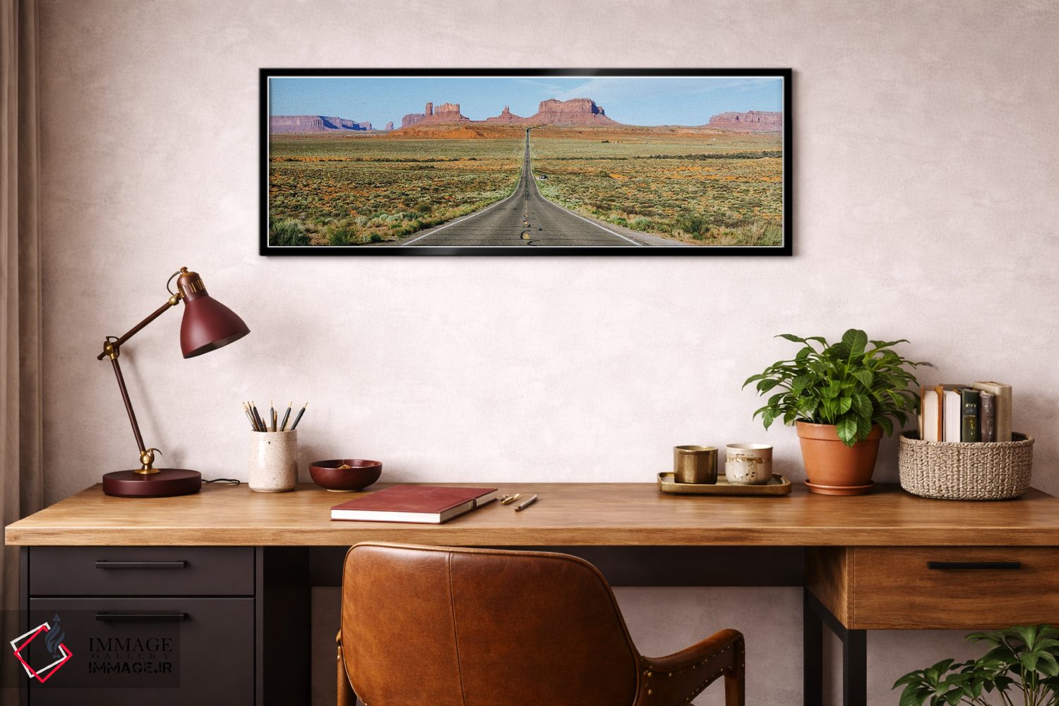 تابلو دکوراتیو Monument Valley, Arizona,بزرگراه ۱۶۳ آمریکا، دره یادمان… اثر ماتئو کولومبو - D4B