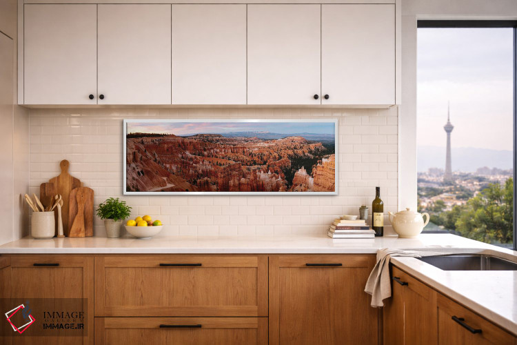 تابلو دکوراتیو Utah,غروب پانورامیک در پارک ملی برایس، یوتا اثر ماتئو کولومبو - D3W