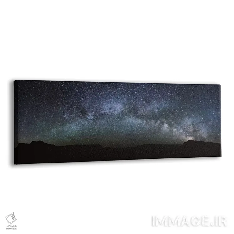 تابلو دکوراتیو پانورامای کهکشان راه شیری اثر ماتئو کولومبو - نمای پرسپکتیو محصول