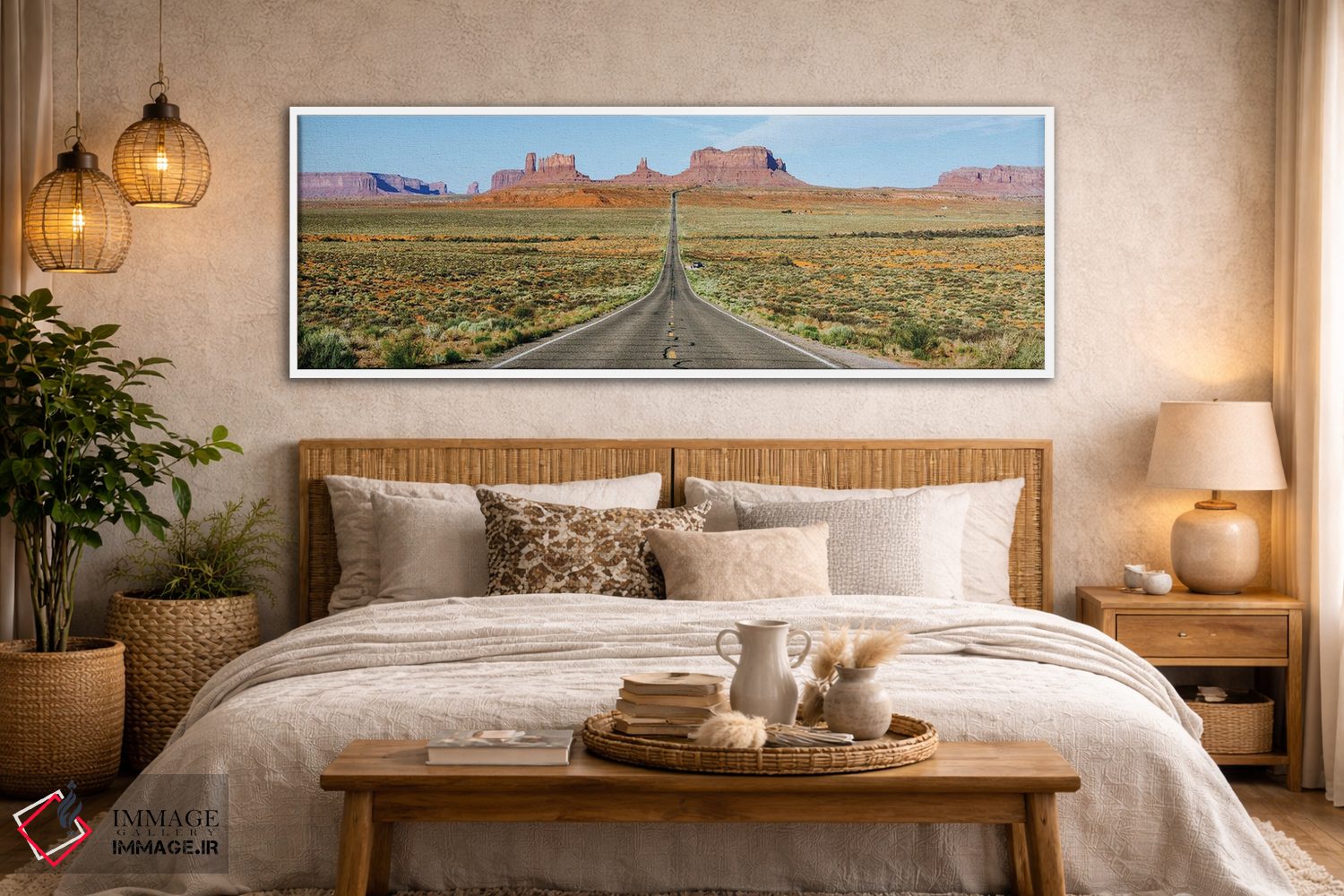 تابلو دکوراتیو Monument Valley, Arizona,بزرگراه ۱۶۳ آمریکا، دره یادمان… اثر ماتئو کولومبو - D5W