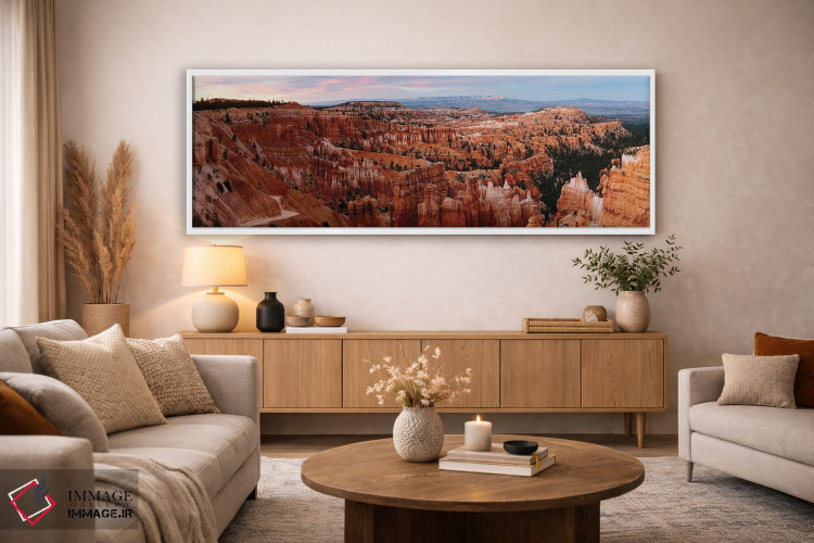 تابلو دکوراتیو Utah,غروب پانورامیک در پارک ملی برایس، یوتا اثر ماتئو کولومبو - D4W