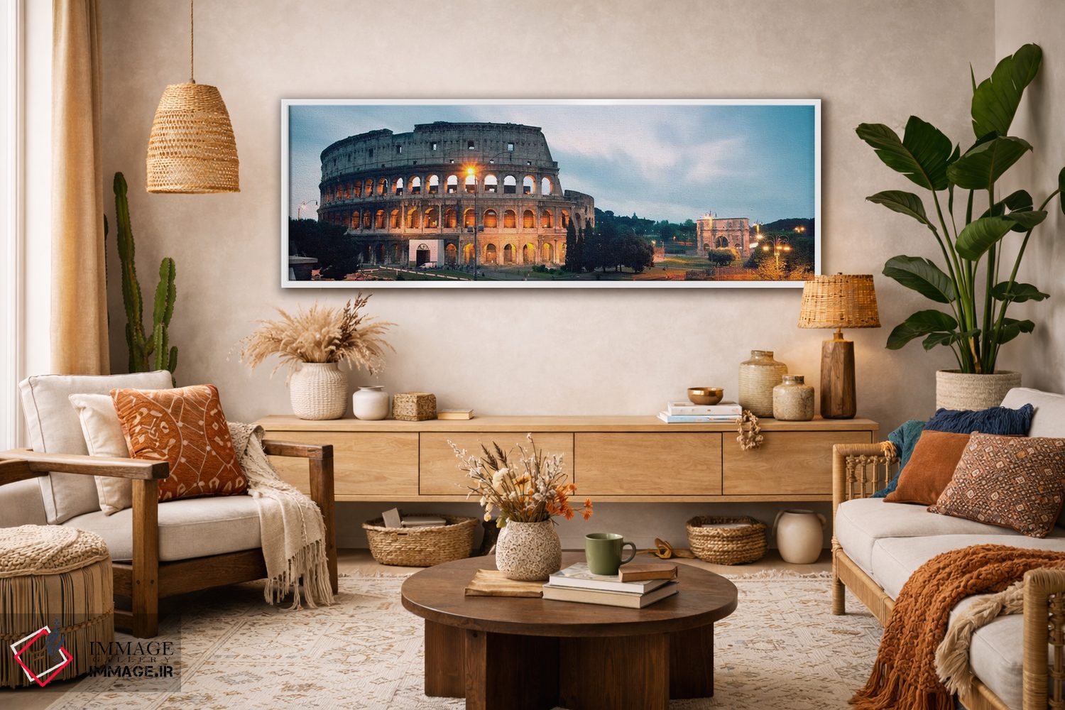 تابلو دکوراتیو غروب هنگام کولوسئوم اثر ماتئو کولومبو - D2W