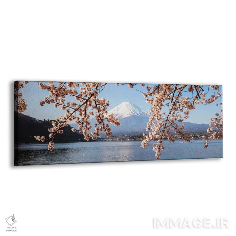 تابلو دکوراتیو Japan I,کوه فوجی و درختان گیلاس، ژاپن I اثر ماتئو کولومبو - نمای پرسپکتیو محصول