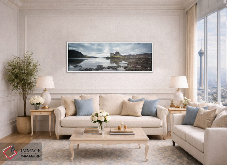 تابلو دکوراتیو Scottish Highlands,قلعه ایلین دونان، ارتفاعات اسکاتلند اثر ماتئو کولومبو - D3W