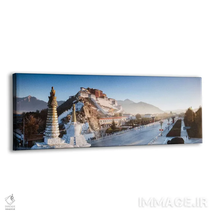 تابلو دکوراتیو Tibet,پانورامای قصر پوتالا، تبت اثر ماتئو کولومبو - نمای پرسپکتیو محصول