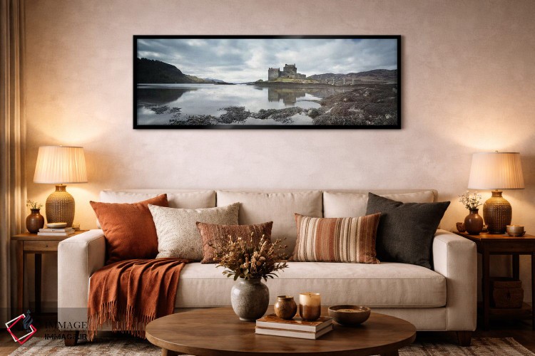 تابلو دکوراتیو Scottish Highlands,قلعه ایلین دونان، ارتفاعات اسکاتلند اثر ماتئو کولومبو - D6B