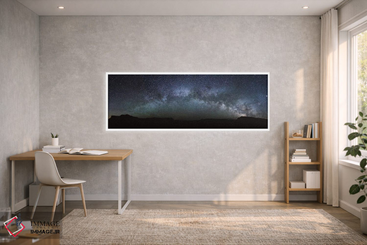 تابلو دکوراتیو پانورامای کهکشان راه شیری اثر ماتئو کولومبو - D1W