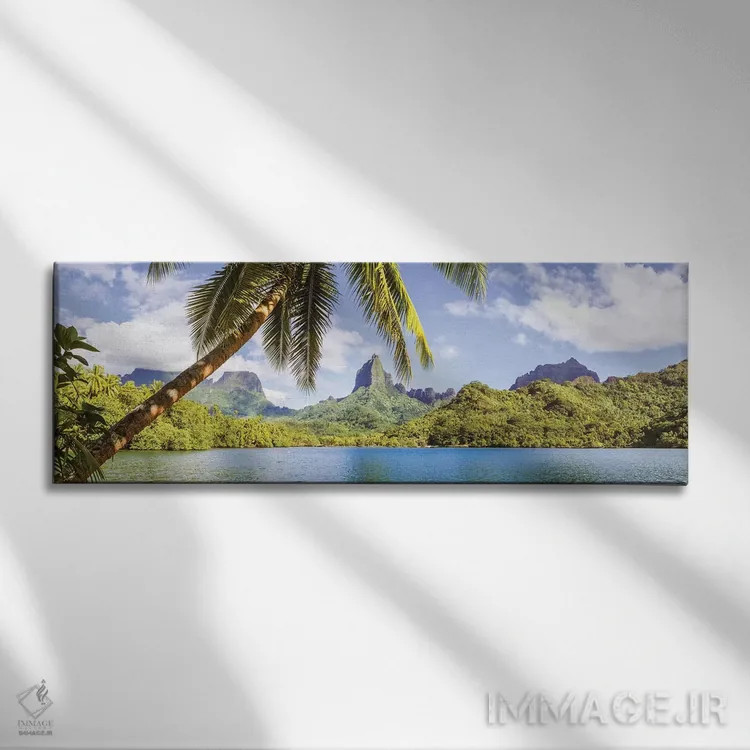 تابلو دکوراتیو French Polynesia,موره آ، پلی نزی فرانسه اثر ماتئو کولومبو - نمای روبهرو روی دیوار