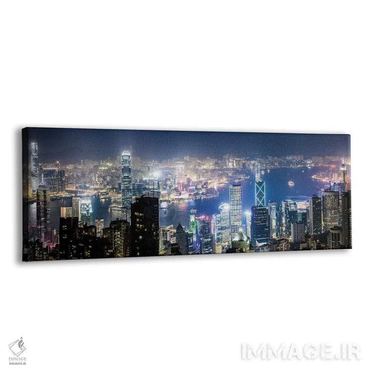 تابلو دکوراتیو شب در هنگ کنگ III اثر ماتئو کولومبو - نمای پرسپکتیو محصول