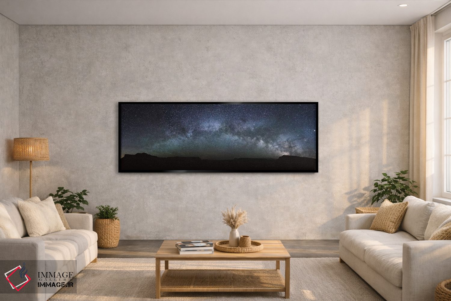 تابلو دکوراتیو پانورامای کهکشان راه شیری اثر ماتئو کولومبو - D4B