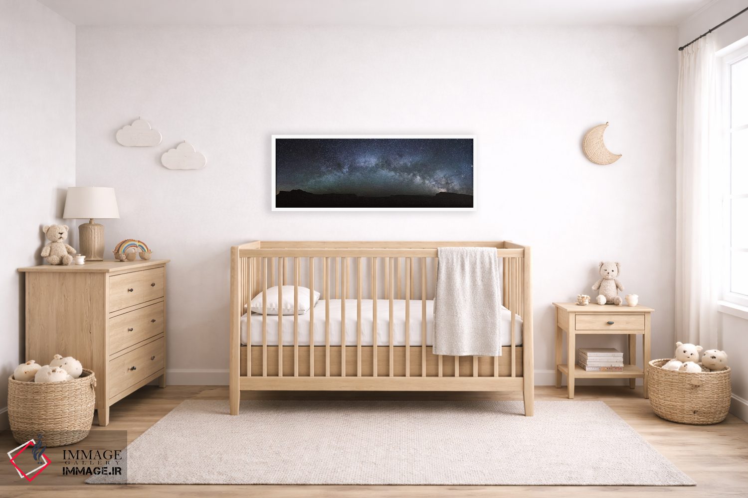تابلو دکوراتیو پانورامای کهکشان راه شیری اثر ماتئو کولومبو - D5W