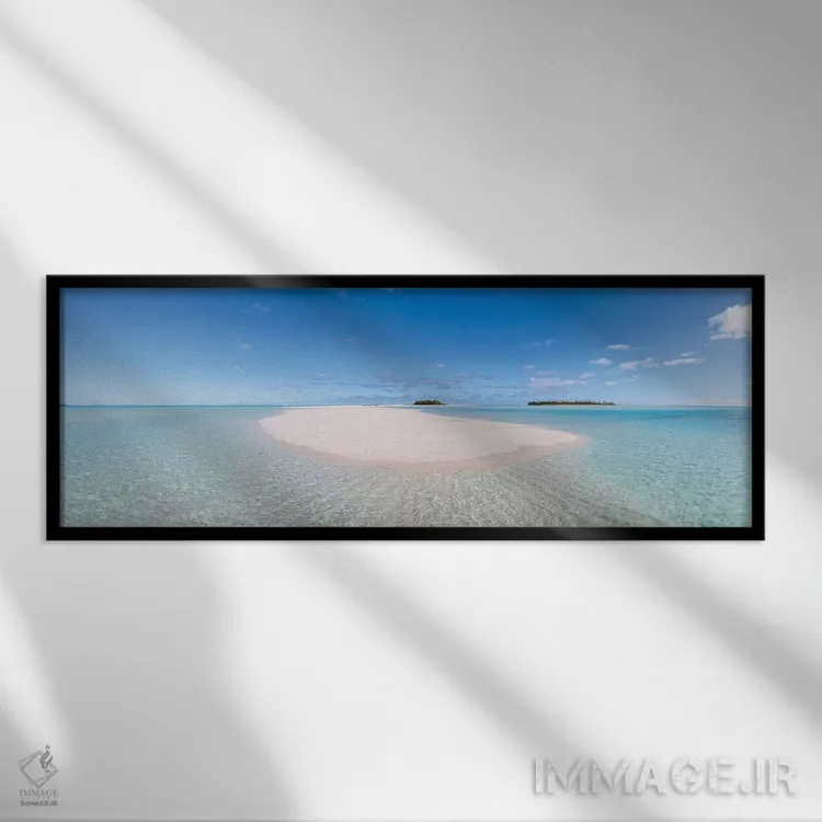 تابلو دکوراتیو Cook Islands,بهشت استوایی، جزایر کوک اثر ماتئو کولومبو - نمای قابدار مشکی