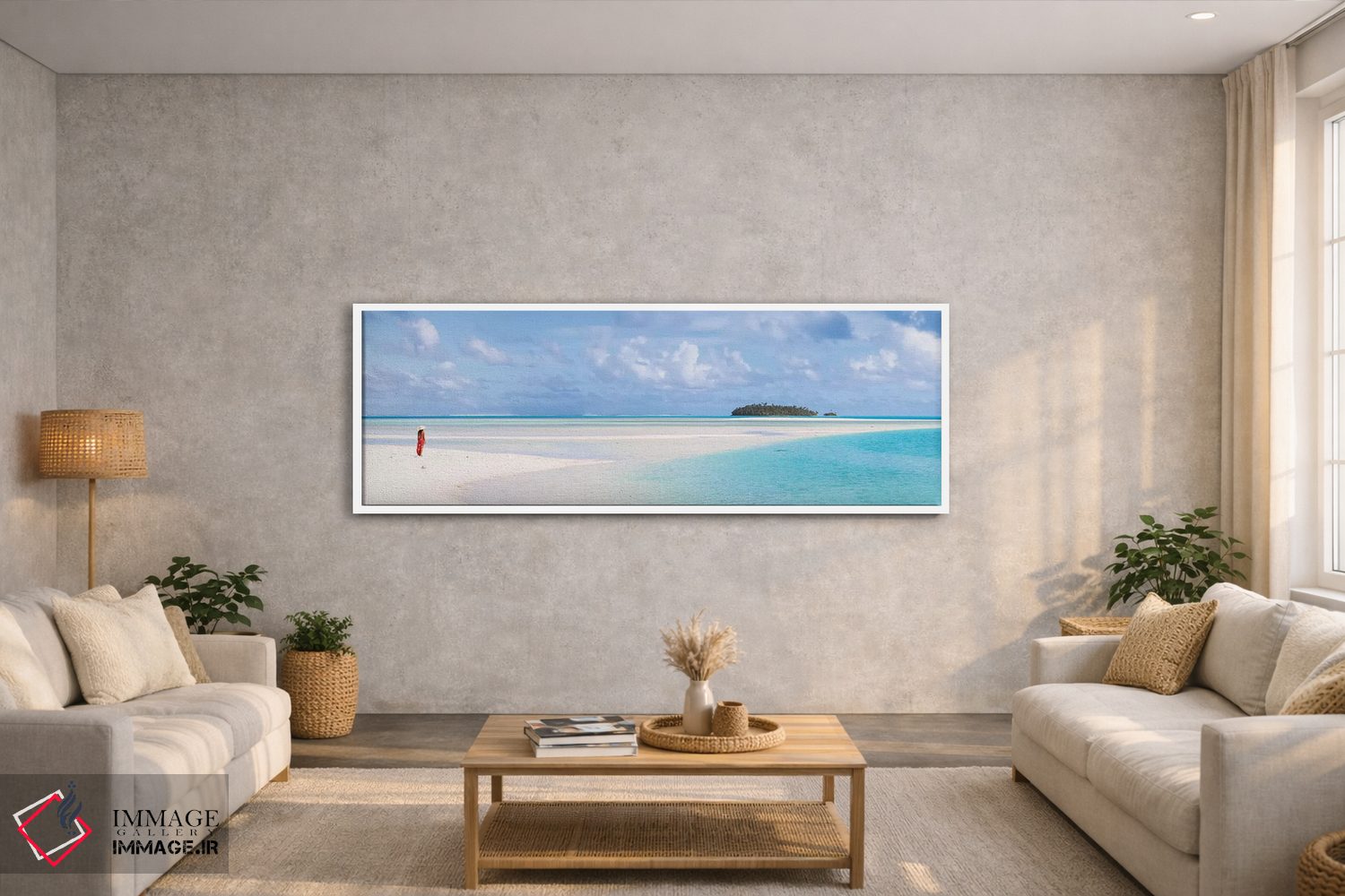 تابلو دکوراتیو Cook Islands,منظره پانورامای آیتوتاکی، جزایر کوک اثر ماتئو کولومبو - D3W