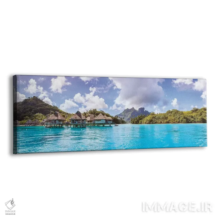 تابلو دکوراتیو French Polynesia,پانورامای بورا بورا، پلی نزی فرانسه اثر ماتئو کولومبو - نمای پرسپکتیو محصول