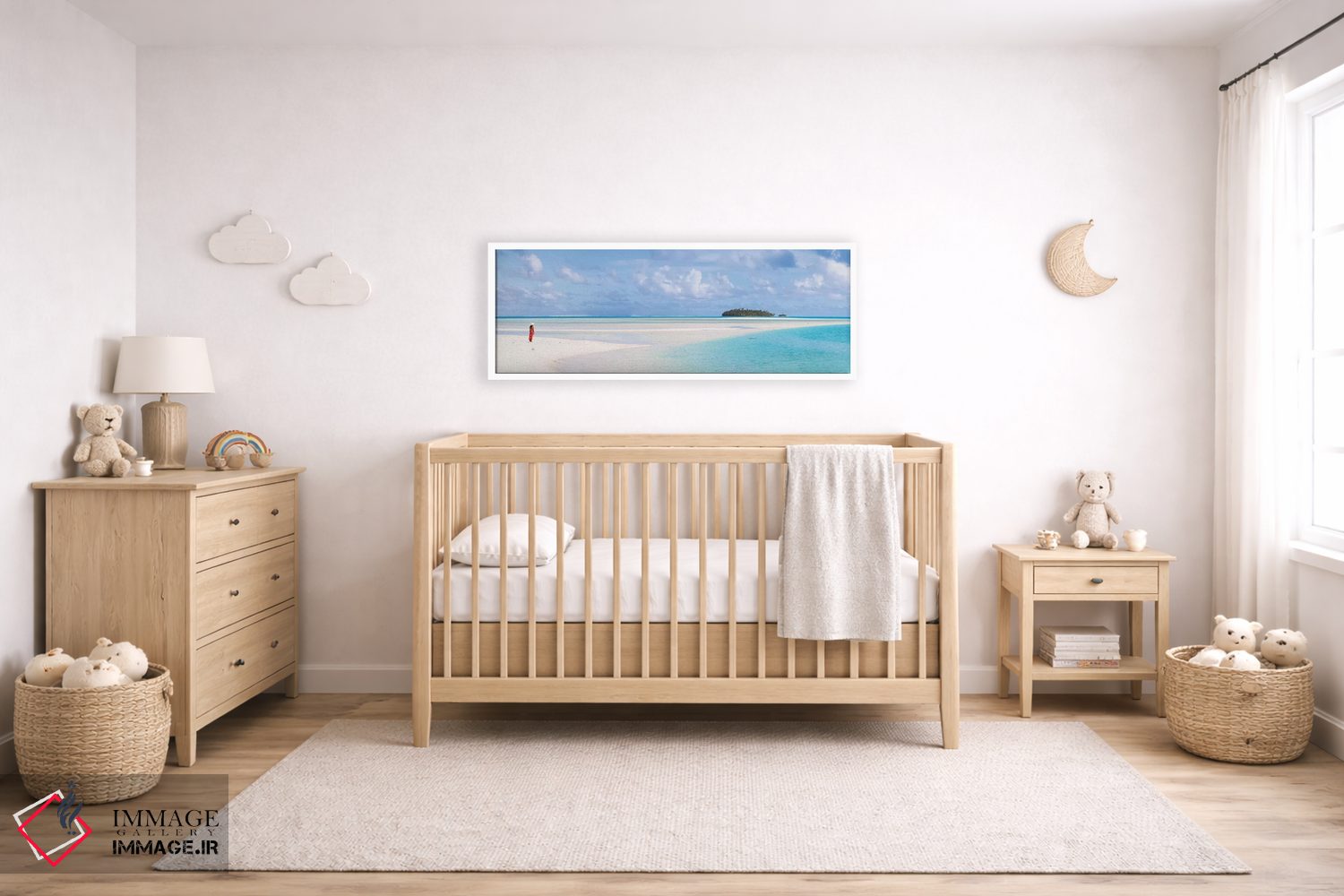 تابلو دکوراتیو Cook Islands,منظره پانورامای آیتوتاکی، جزایر کوک اثر ماتئو کولومبو - D5W