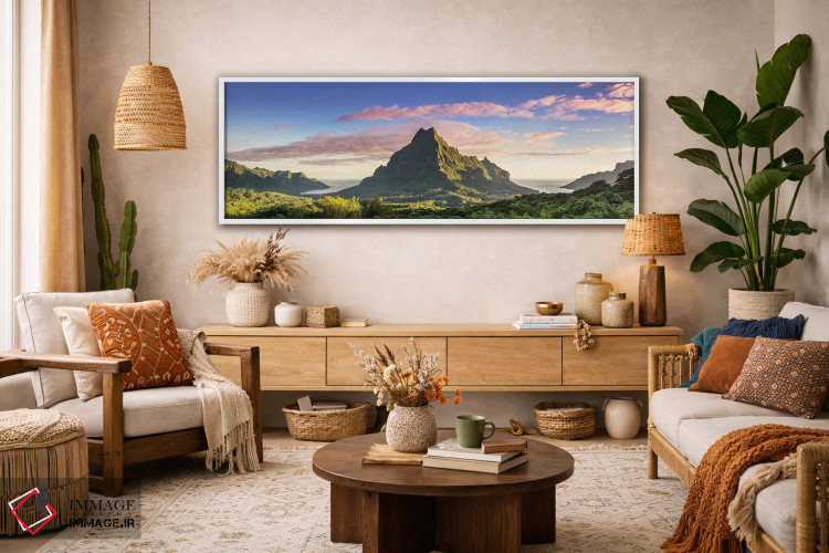 تابلو دکوراتیو French Polynesia,طلوع خورشید بر فراز موره آ، پلی نزی فران… اثر ماتئو کولومبو - D2W