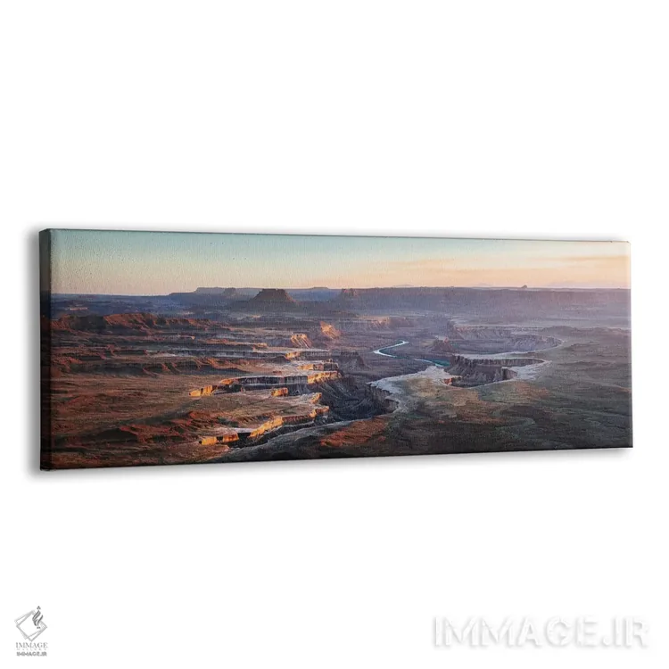تابلو دکوراتیو Canyonlands,چشم انداز رودخانه سبز، کنیون لندز اثر ماتئو کولومبو - نمای پرسپکتیو محصول