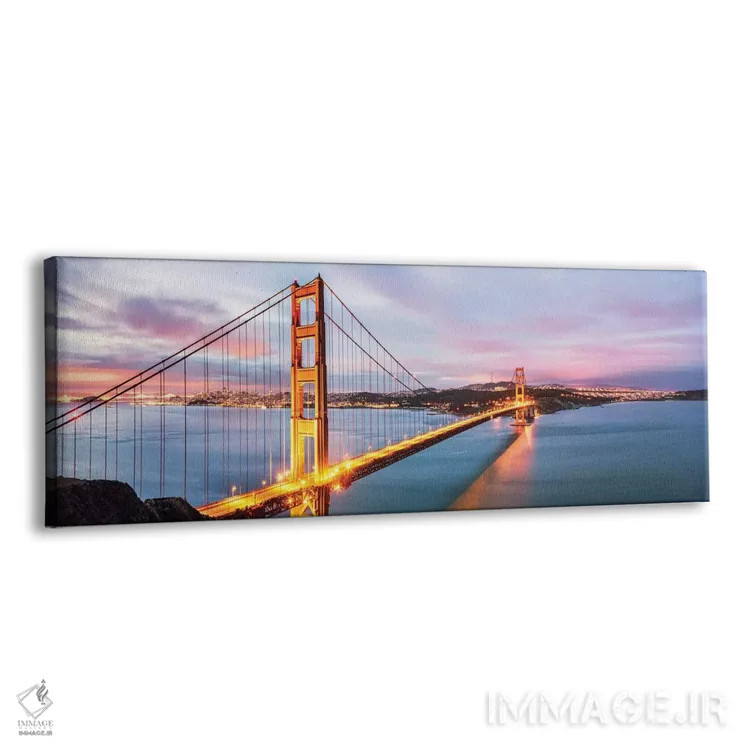 تابلو دکوراتیو San Francisco,پل گلدن گیت در سپیده دم، سان فرانسیسکو اثر ماتئو کولومبو - نمای پرسپکتیو محصول