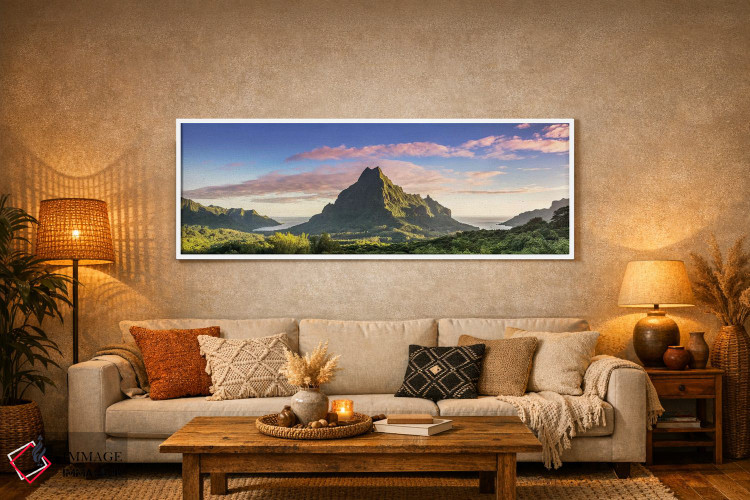 تابلو دکوراتیو French Polynesia,طلوع خورشید بر فراز موره آ، پلی نزی فران… اثر ماتئو کولومبو - D4W