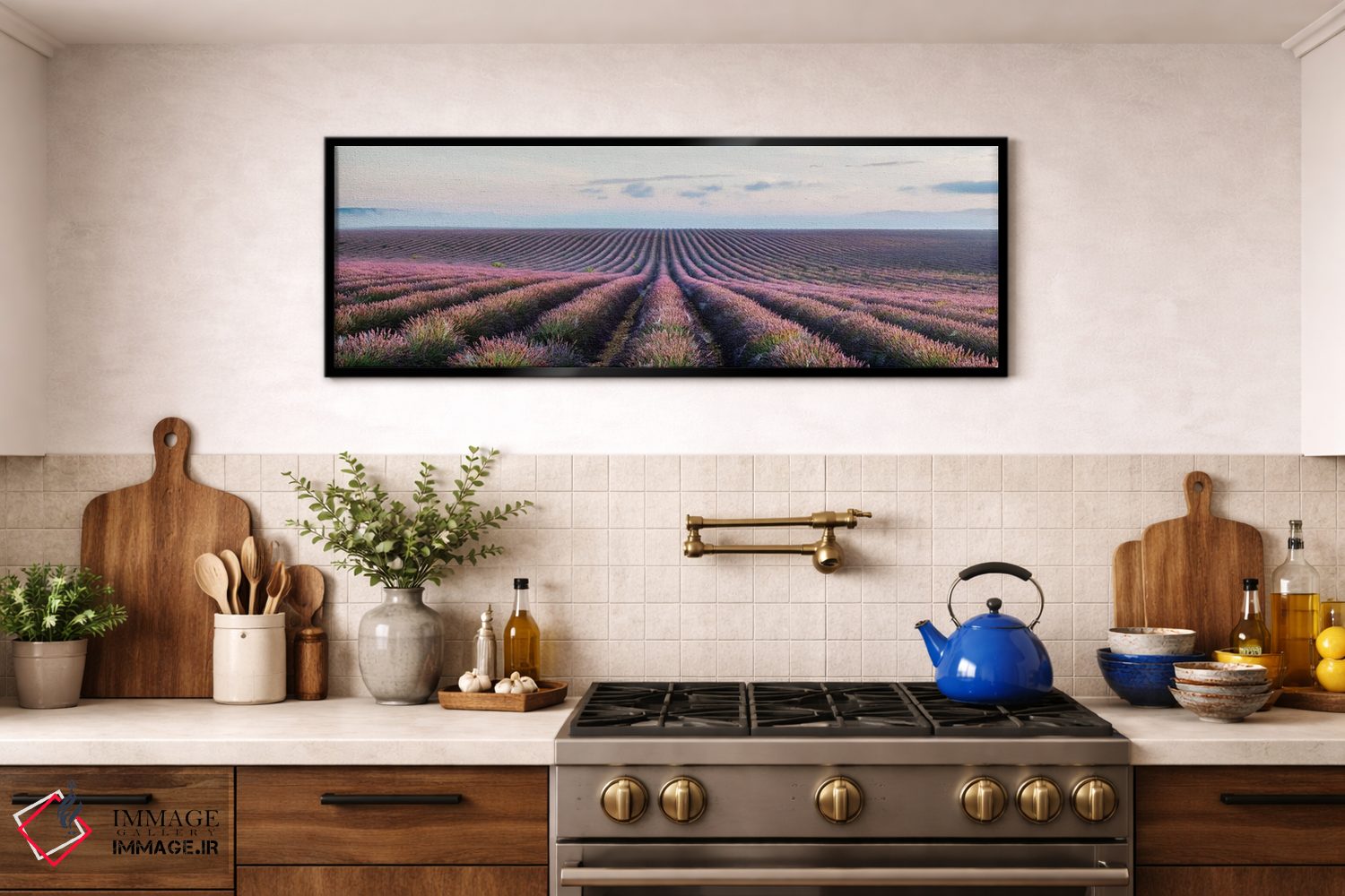 تابلو دکوراتیو Provence, France,مزرعه اسطوخودوس، پروانس، فرانسه اثر ماتئو کولومبو - D2B