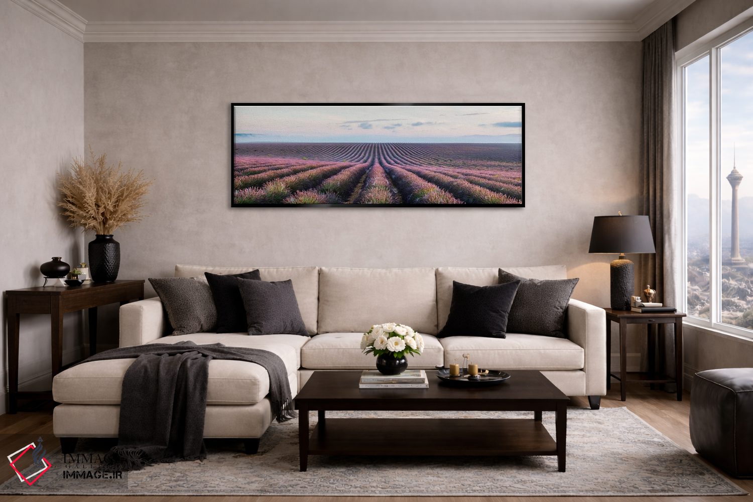 تابلو دکوراتیو Provence, France,مزرعه اسطوخودوس، پروانس، فرانسه اثر ماتئو کولومبو - D6B