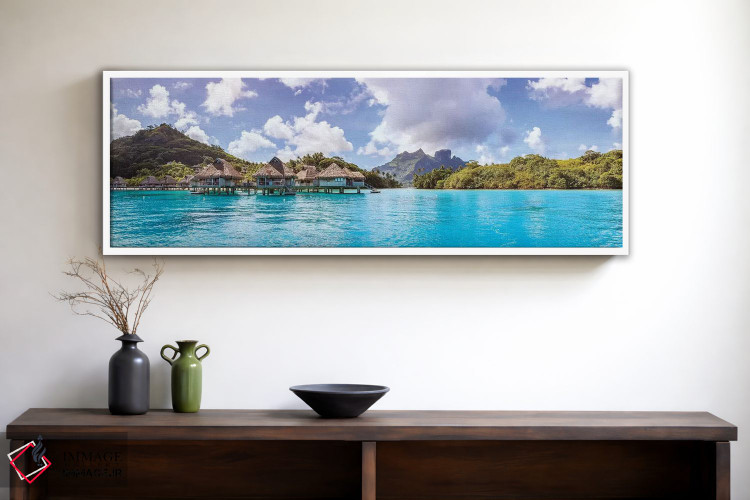 تابلو دکوراتیو French Polynesia,پانورامای بورا بورا، پلی نزی فرانسه اثر ماتئو کولومبو - D1W